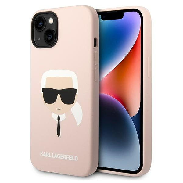 Karl Lagerfeld KLHCP14MSLKHLP iPhone 14 Plus 6.7" hardcase pink/pink Silicone Karl`s Head