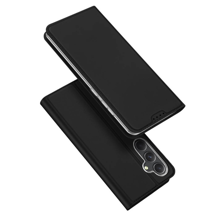 Etui portefeuille avec support pour Samsung Galaxy S23 FE Dux Ducis Skin Pro - noir