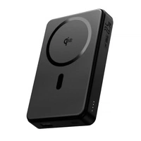 Baseus Airpow II 10000 mAh Qi2 Powerbank mit MagSafe 22,5 W mit Baseus Simple Series USB-C-Kabel – USB-C 20 V/3 A (30 cm) – Schwarz