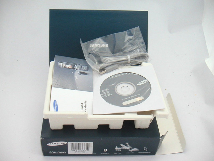 SAMSUNG G600 Caja de CD azul, 