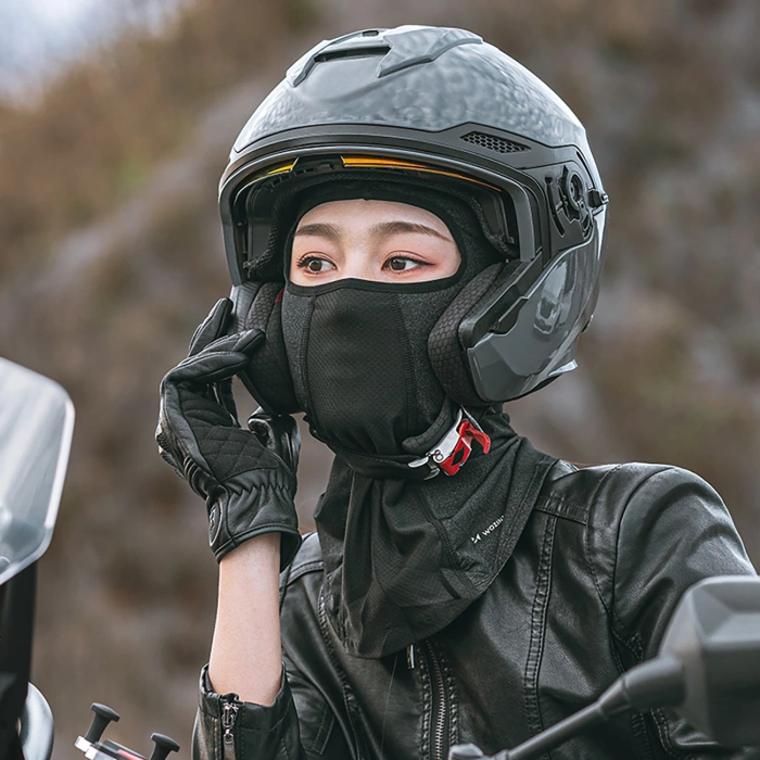 Kominiarka Wozinsky WKM-03B maska na twarz motocykl rower zimowa balaklava - czarna