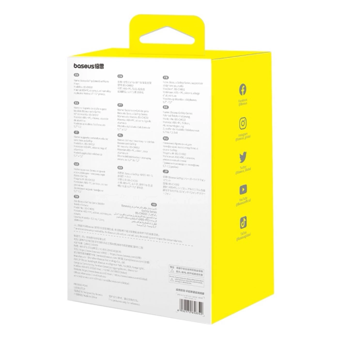 Baseus uchwyt rowerowy GoTrip Series Bike Phone Mount Cluster czarny