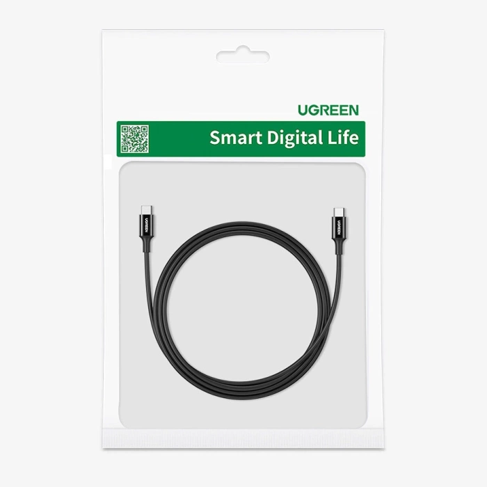 Ugreen US300 USB2.0 Type-C Male to Male Cable 5A 1m Black