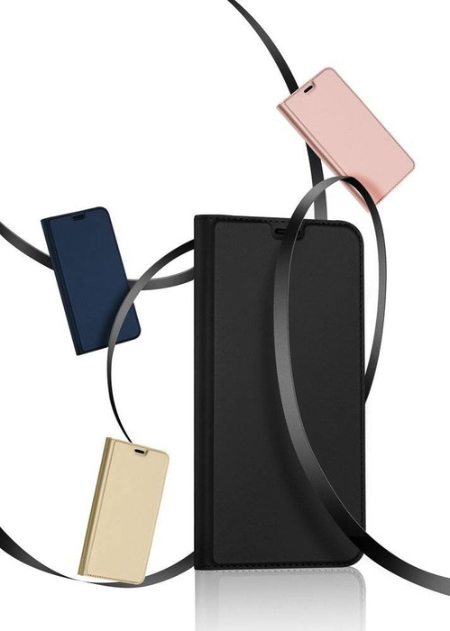 Puzdro DUX DUCIS Skin Pro s flipovým krytom iPhone 12 Pro / iPhone 12 čierne