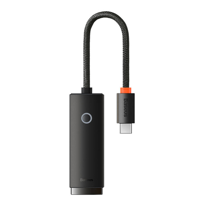 Adattatore di rete USB tipo C esterno Baseus Lite Series - RJ-45 1 Gbps (1000 Mbps) nero (WKQX000301)