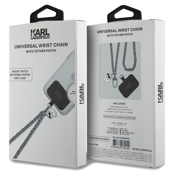 Karl Lagerfeld KLUCHCSKPK Cinturino universale Choupette argento/argento