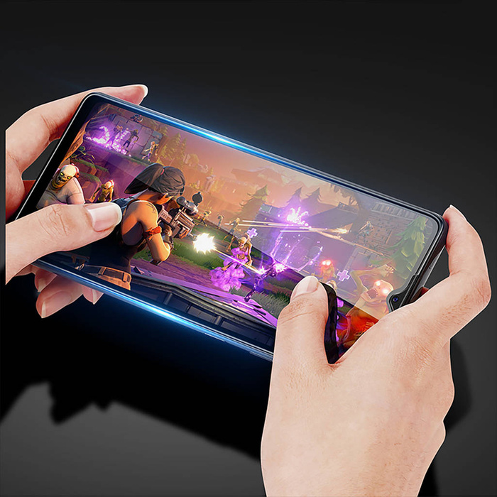 Dux Ducis 9D Tvrzené sklo tempered Glass Vivo Y16 / Y02s přes celou obrazovku s černým rámečkem (case friendly)