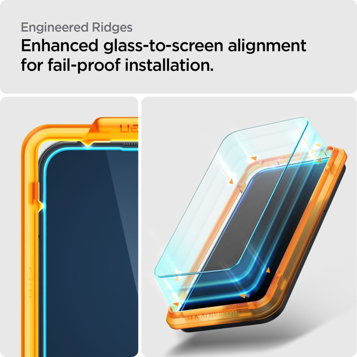 Tempered Glass Spigen Alm Glas.tr 2er-Pack Nichts Telefon 2 Klar