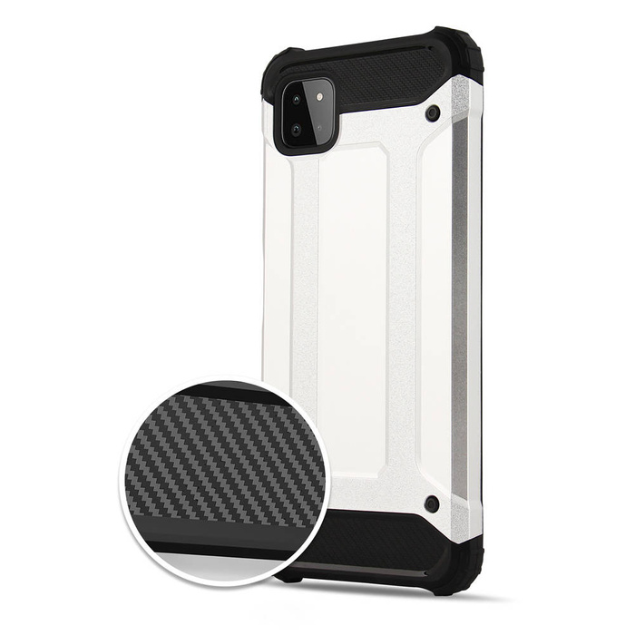 Hybrid Armor robuste TPU/PC Panzer Handyhülle Hard Case für Samsung Galaxy A22 5G schwarz