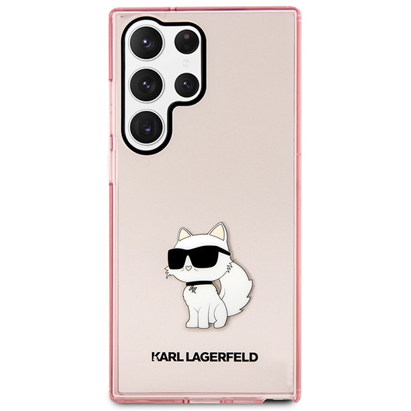 Cover Karl Lagerfeld Klhcs23lhnchtcp S23 Ultra S918 rosa/rosacase Ikonik Choupette Case