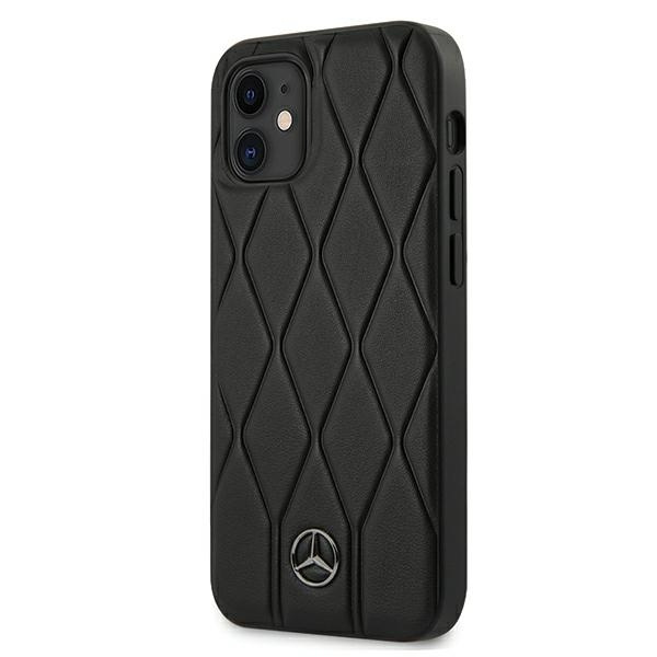Case MERCEDES Apple iPhone 12 Mini 5.4 Wave Line MEHCP12SMULBK Black Hardcase