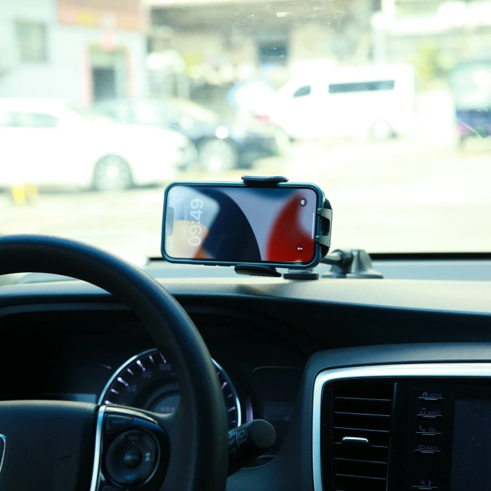 Joyroom automobil držák pro telefon s flexibilním ramenem pro sklo palubní desky černá (JR-ZS259)