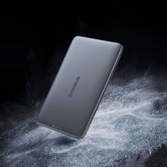 Powerbank Baseus PicoGo AM41 Ultra-Slim 5000mAh 20W kompatybilny z MagSafe z kablem Baseus Simple USB-C 60W 30cm - czarny