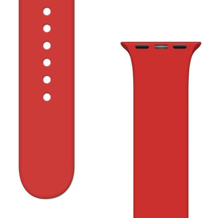 Silikonový řemínek APS Silikonový řemínek k Watch 8/7/6/5/4/3/2 / SE (41/40 / 38 mm) řemínek k hodinkám červený