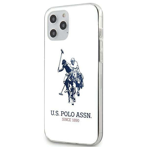 Coque US POLO Apple iPhone 12 12 Pro Shiny Big Logo USHCP12MTPUHRWH White Case