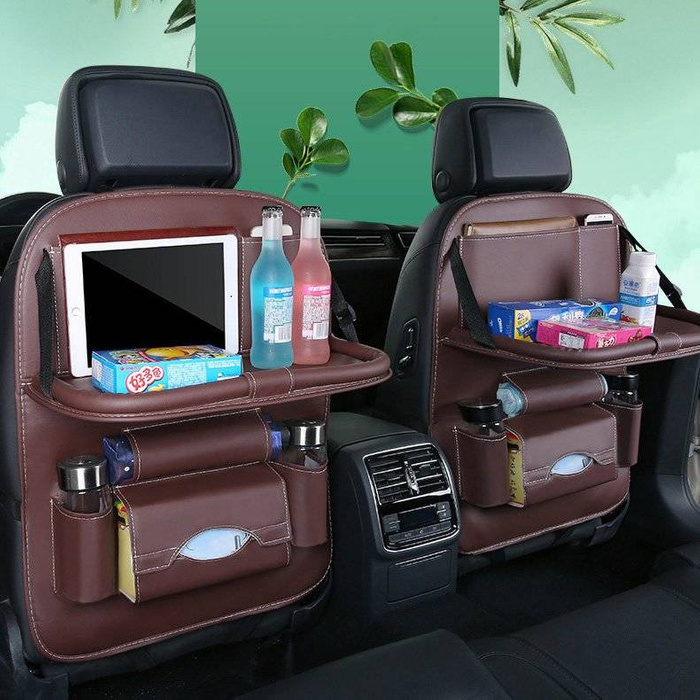 Autositz Organizer Sitzschoner Sitzbezug Ablage Mini Autotisch schwarz