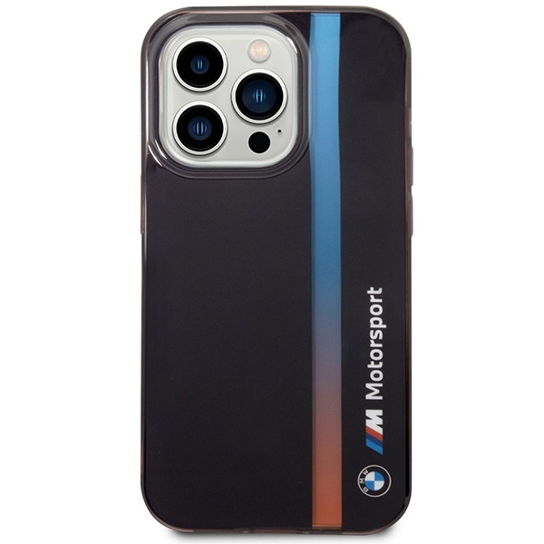 Cover BMW BMHCP14L22HVGV iPhone 14 Pro 6,1" nero/nero IML Tricolor Stripe