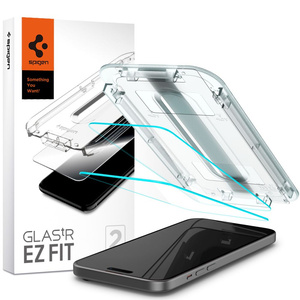 Tempered Glass Spigen iPhone 15 Plus Glas.tr "ez Fit" 2-pack