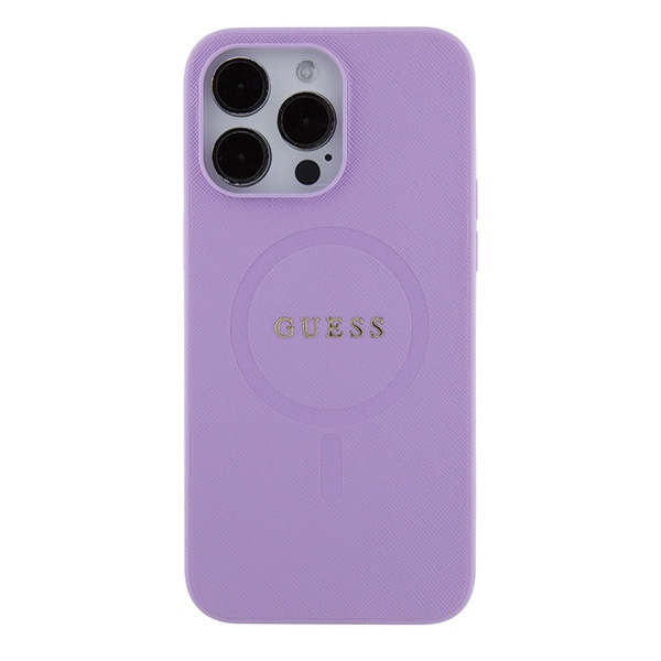 Guess GUHMP15XPSAHMCU iPhone 15 Pro Max 6.7" violet/mauve durcase Saffiano MagSafe
