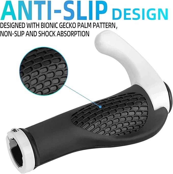 Rockbros BT1007W Ensemble de supports de vélo avec cornes - Blanc