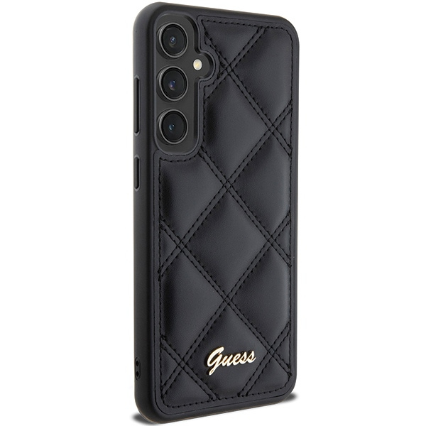 Etui Guess GUHCS23FEPSQSQSK Samsung Galaxy S23 FE S711 czarny/black hardcase Quilted Metal Logo Case