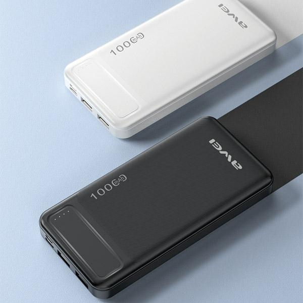 AWEI PowerBank P5K 10000mAh 2.1A czarny/black 2xUSB