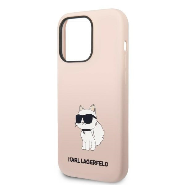 Karl Lagerfeld KLHCP14LSNCHBCP iPhone 14 Pro 6,1" hardcase pink/pink Silicone Choupette