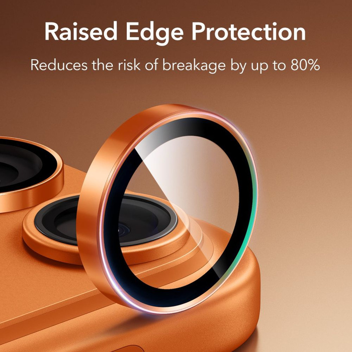 ESR CAMERA PROTECTOR ArmorITE CAMERA PROTECTOR IPhone 14 PRO / MAX / 15 PRO / MAX / 16 PRO / MAX / 17 PRO / MAX ORANGE