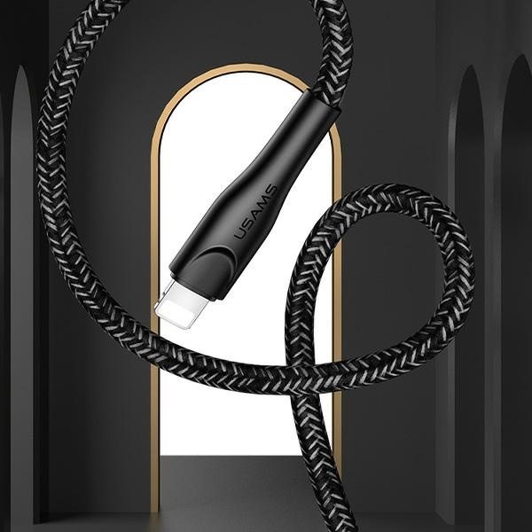 USAMS Kabel opletení U41 Lightning/USB Fast Charge 2m červená/červená SJ394USB02 (US-SJ394)