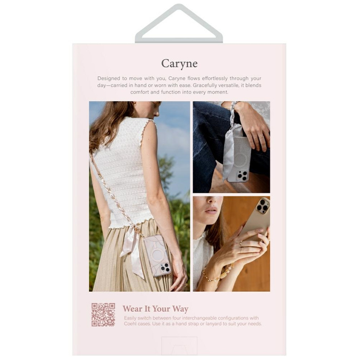 Uniwersalna smycz do telefonu 2w1 UNIQ   Coehl Caryne dusty nude