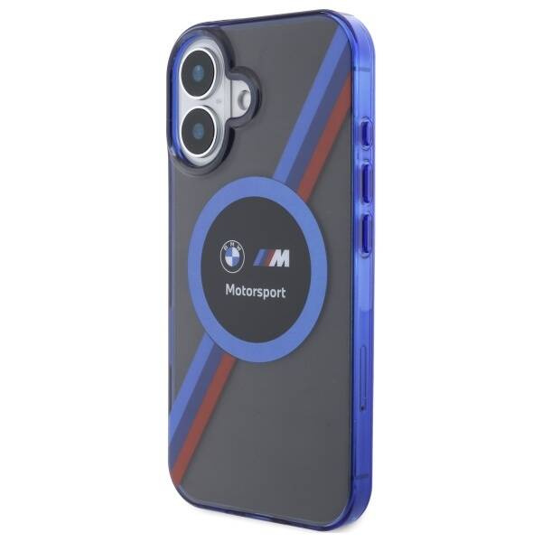 Funda BMW iPhone 16 6.1" negro/negro durocase Motosport IML Circle MagSafe