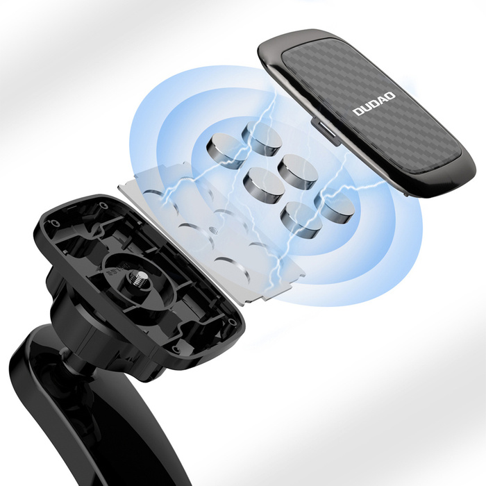 Dudao magnético para teléfono de coche negro (F12s)