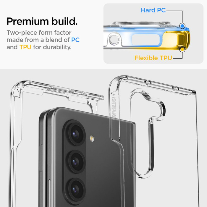 Coque Spigen Ultra Hybrid Galaxy Z Fold 5 Crystal Clear Case