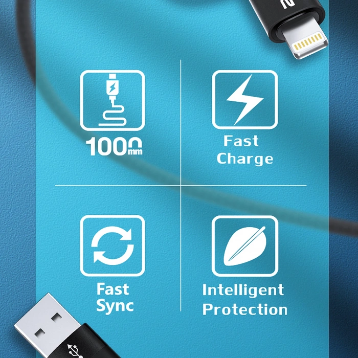 Wozinsky WNBAA 4in1 2x USB-C 1x USB-A 1x Lightning 60W 1 m - nero