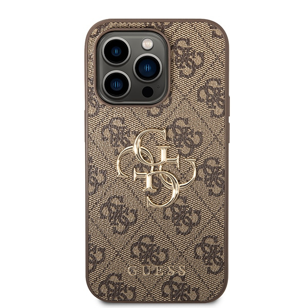Coque Guess GUHCP15L4GMGBR iPhone 15 Pro 6.1" marron/marron durcase 4G Big Metal Logo Case