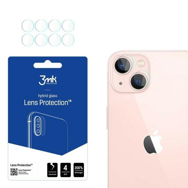 3mk Protection d'objectif iPhone 14 6.1" Protection d'objectif d'appareil photo 4pcs