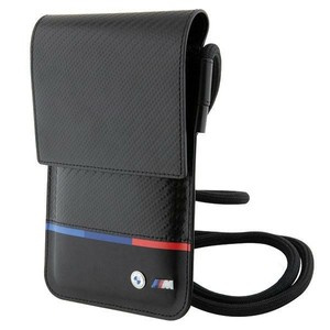 BMW BMOWBPUCARTCBK Borsa portafoglio nero/nero Linea carbonio tricolore