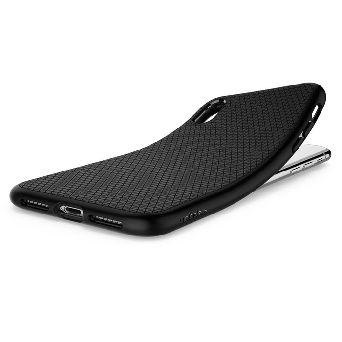 Telefontok SPIGEN iPhone  XR Liquid Air fekete tok 