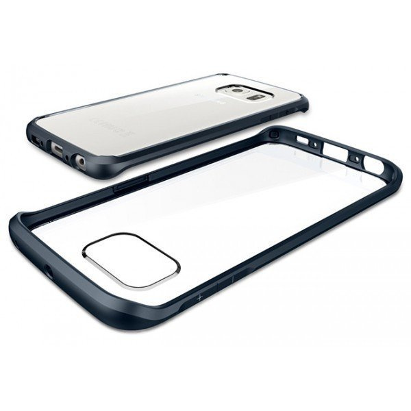 Coque SPIGEN Ultra Hybrid S amsung Galaxy S6 Edge Metal Slate Case