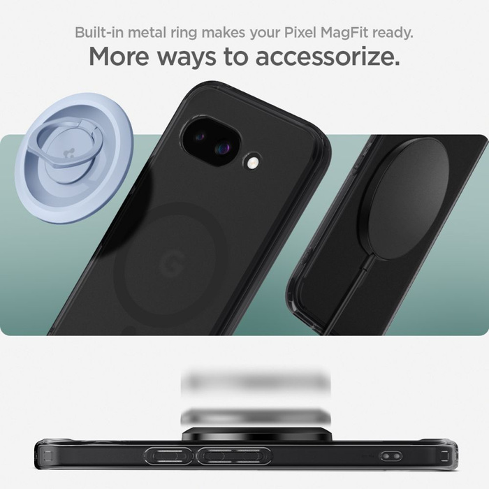 ETUI SPIGEN GOOGLE PIXEL 9A ULTRA HYBRID MAG MAGSAFE FROST BLACK