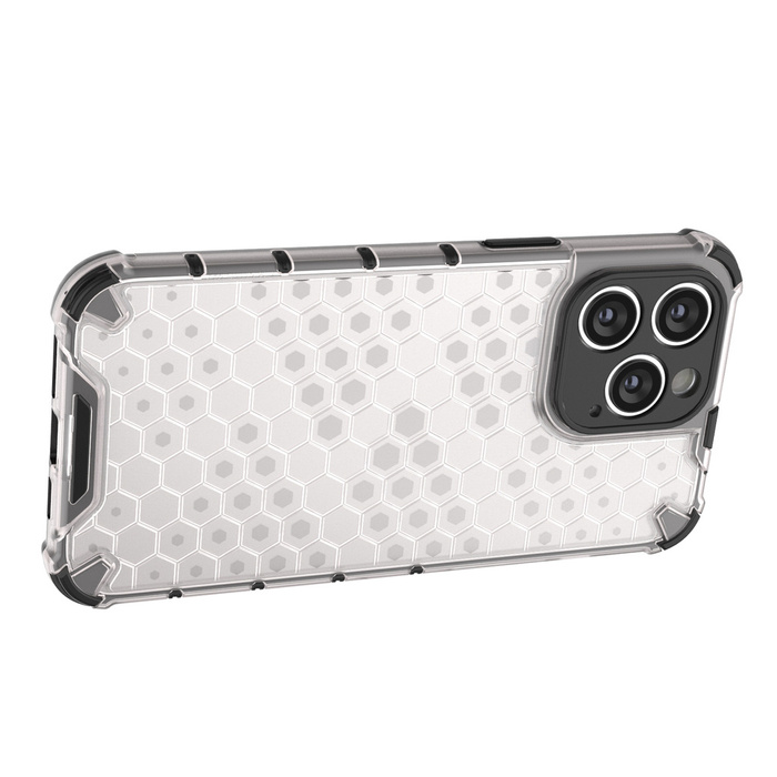 Funda Honeycomb para iPhone 14 Pro funda híbrida blindada transparente