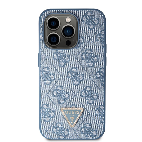 Funda Guess GUHCP15LP4TDSCPB iPhone 15 Pro 6.1" azul/azul durocase Crossbody 4G Metal Logo Case