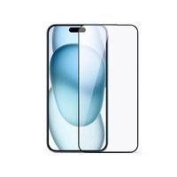 Joyroom JR-MLG0285 2.5D Anti-Blaulicht + staubdichtes gehärtetes Glas mit schwarzem Rahmen für iPhone 16 Pro