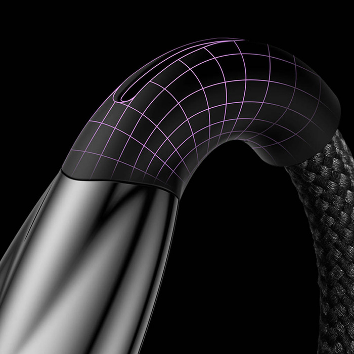 Baseus Řada Glimmer kabel s rychlým nabíjením USB-C 480Mb/s PD 100W 2m černá