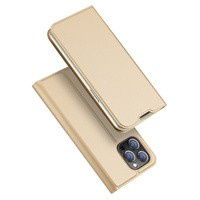 Dux Ducis Skin Pro Holster Flip Cover para iPhone 14 Pro Max dorado