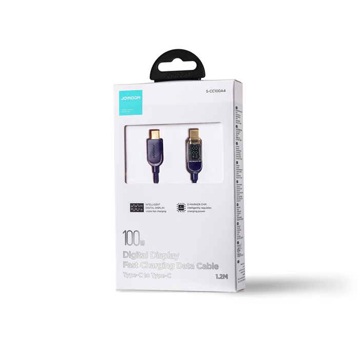 Joyroom USB C - Cavo USB C 100W per ricarica rapida e trasferimento dati 1,2 m blu (S-CC100A4)