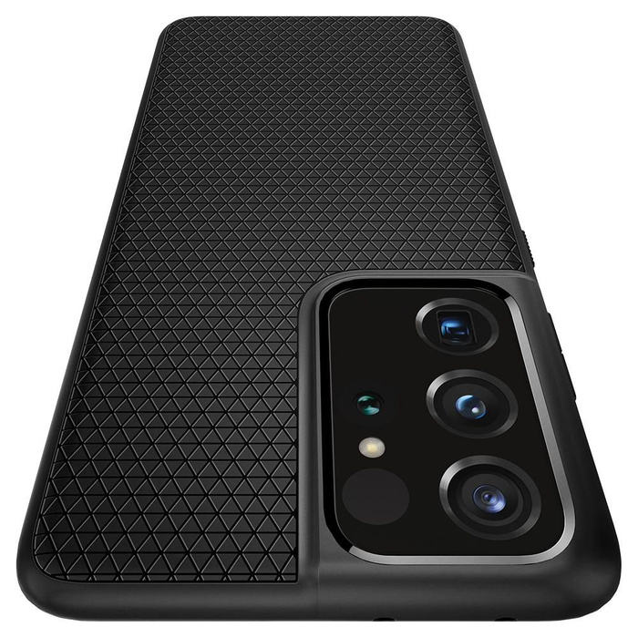 Coque SPIGEN Galaxy S21 Ultra Liquid Air Matte Black Case