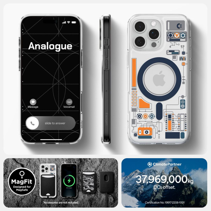 Funda Spigen Ultra Hybrid Mag MagSafe IPhone CYRILL 16 PRO MAX ANALÓGICO