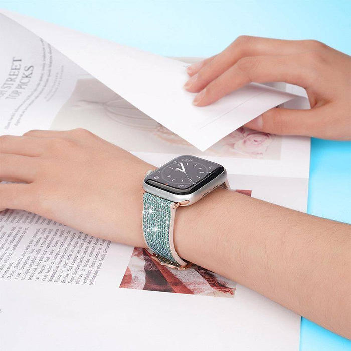 Dux Ducis Apple óra szíj (Sparkle verzió) 38MM / 40MM / 41MM kék