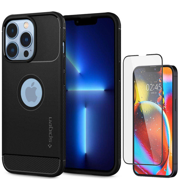 Coque SPIGEN iPhone 13 Pro Max Rugged Armor Case noir mat